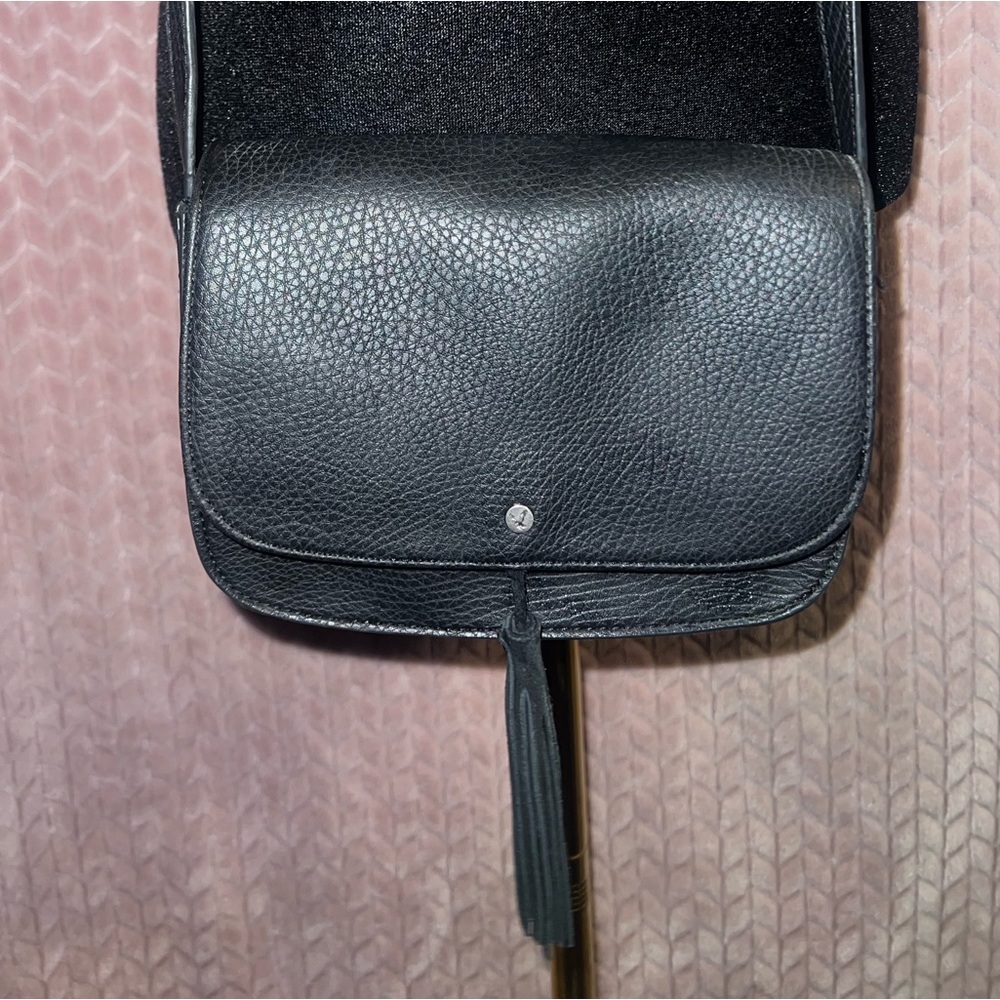 American eagle black leather crossbody